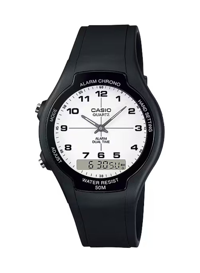 Men's Resin Analog-Digital Watch AW-90H-7B - 38.6 mm